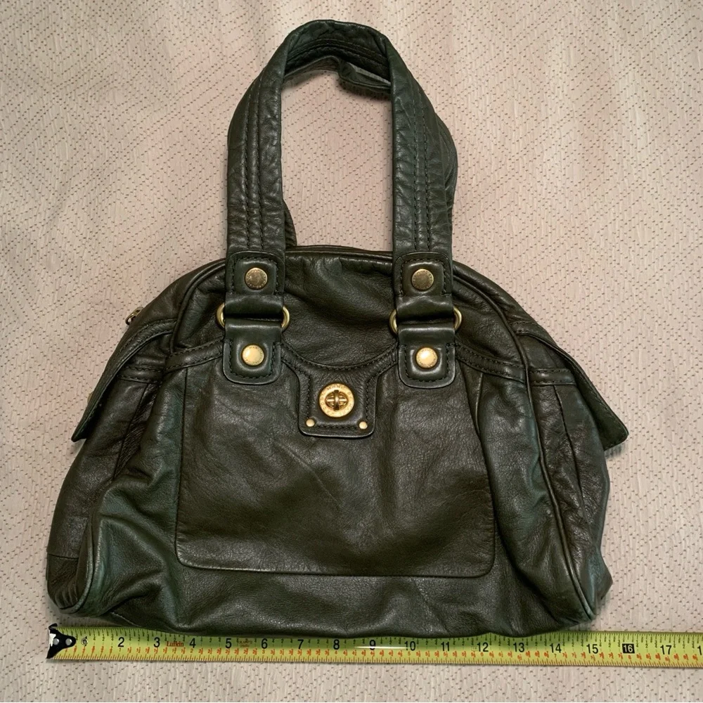 Marc By Marc Jacobs Green Satchel with Metallic Hardware - Picture 11 of 16